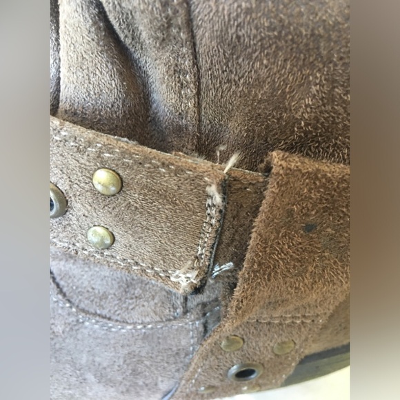 nicole boots.  8M, soft slouchy fabric, pull on, camel/brown - Picture 9 of 12